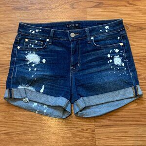 NWOT Level 99 Distressed Denim Shorts